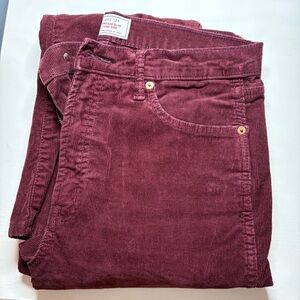 Women's Gap Corduroy Pants (Burgundy)